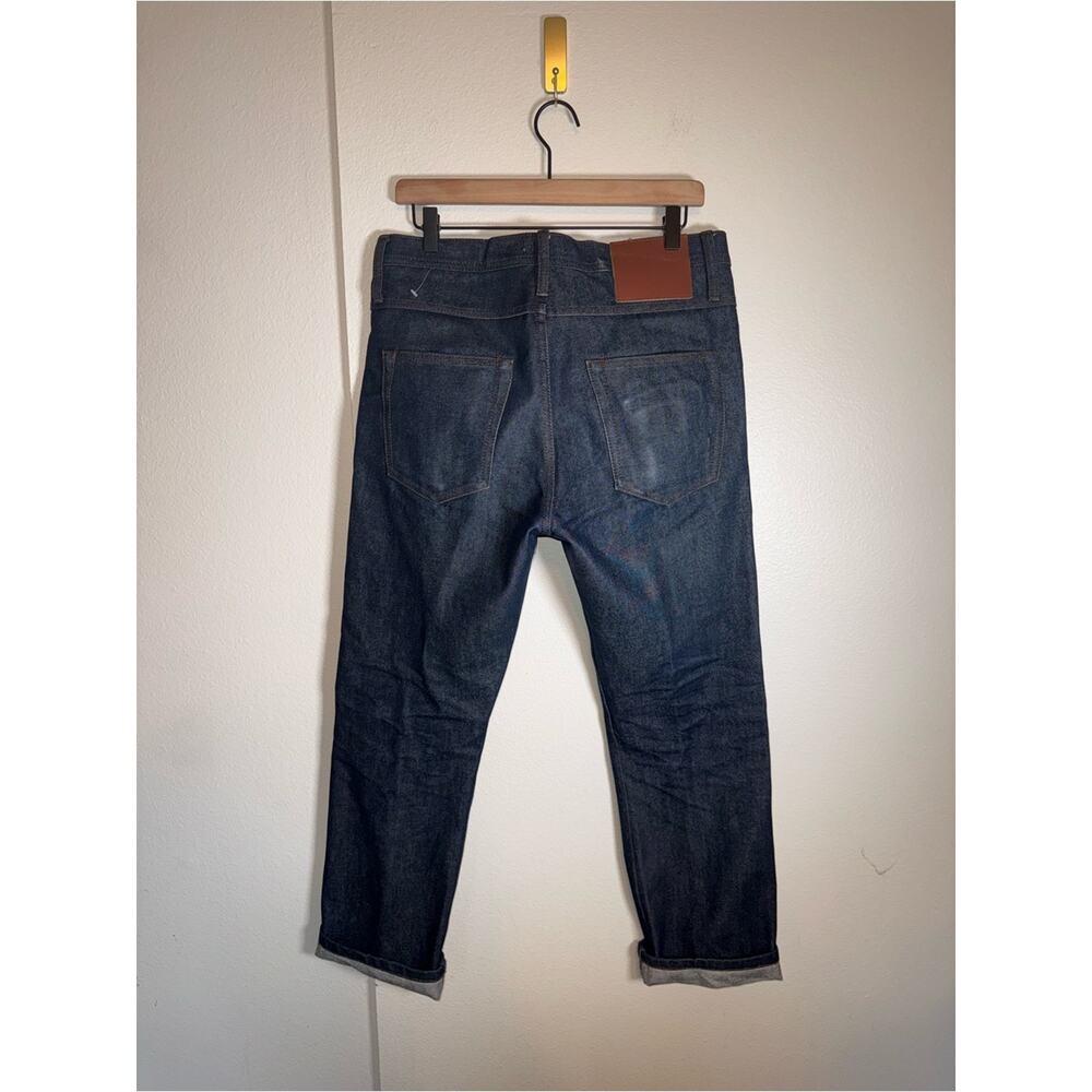 UNBRANDED UB201 Straight Leg Selvedge Raw Denim Dark Wash Jeans 42 - Picture 4 of 5